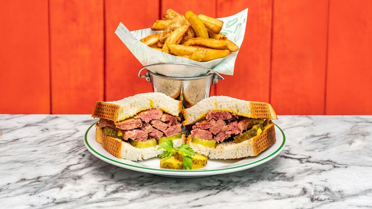 Queenies Salt Beef Sandwich & Fries